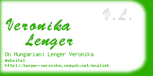 veronika lenger business card